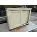 1950s pine kitchen cupboard 86cm x 108cm x65cm A/F