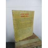 Vintage holiday rules sign 61cm x 51cm