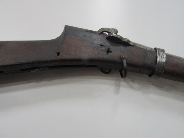 Antique 19th Century Matchlock Musket 152cm long - Bild 3 aus 6