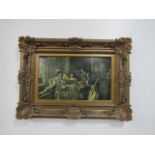 Framed modern print in early 20th century frame. 77cm x 55cm