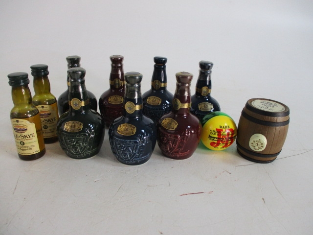 Selection of Scotch Whiskey miniatures to include Wade Royal salute x 7, one opened, Old St