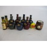 Selection of Scotch Whiskey miniatures to include Wade Royal salute x 7, one opened, Old St