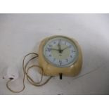 1950'sVintage Bakelite Smith sectric kitchen wall clock.