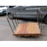 Early 20th century mill trolley 122cm x 92cm x105cm