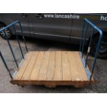 Vintage 20th century mill trolley 137cm x91cm x 107cm