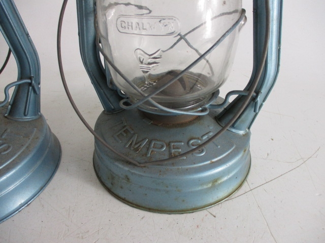 Pair of large tempest tilly lamps. - Image 2 of 3