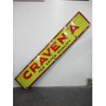 Vintage ""Craven 'A'"" large sign L:244cm H:46cm