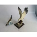 Pair of eagle ornaments