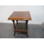 Victorian veneered side table