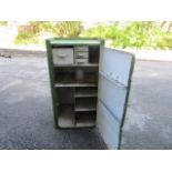 Vintage metal industrial tool chest