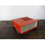 Mid Century Orange electric Rima Fan Heater. Working when tested.