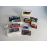 Selection of diecast vehicles.