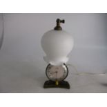 Vintage Pifco timeside bedside clock lamp bakelite back.