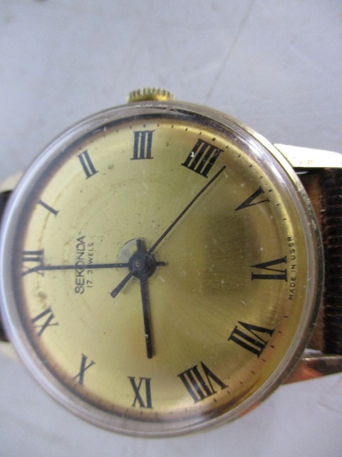 70's vintage Sekonda men's wrist watch, 17 jewels. - Image 2 of 2