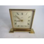 Vintage Bentima 8 day Art Deco brass wind up mantle clock