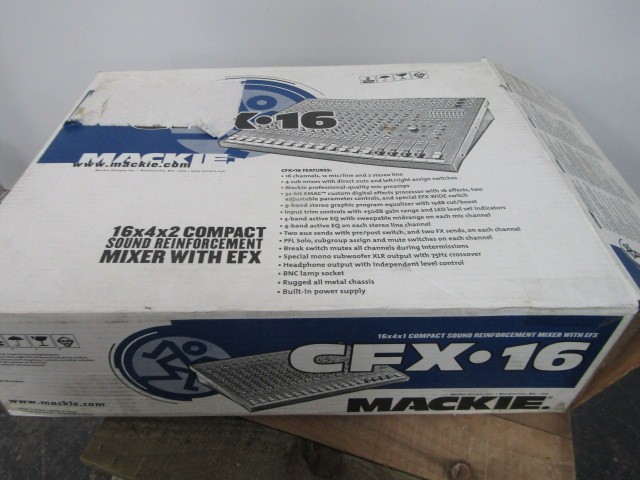 Vintage Mackie CFX 16 Sound reinforcement mixer with EFX. Boxed - Image 2 of 4