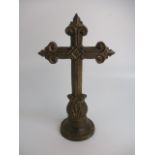 Vintage cast iron crucifix 47cm high