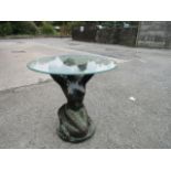 Bronze effect mermaid coffee table