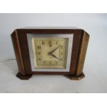 Vintage Smiths Sectric Art Deco electric wooden mantle clock