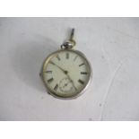 Early 19th century silver pocket watch hallmarked A.B watch No.2,033886 Martyn Sq Waltham