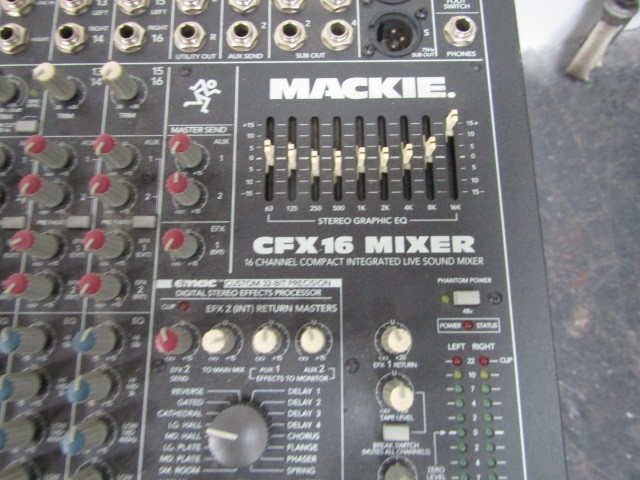 Vintage Mackie CFX 16 Sound reinforcement mixer with EFX. Boxed - Image 3 of 4