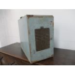 Mid century industrial mesh fronted locker