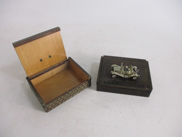 Set of Wooden Lensey trinket Boxes