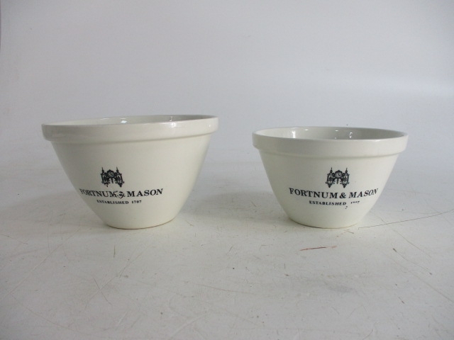 Vintage pair of Royal falcon ironstone Fortnum & Mason bowls.