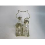 Silver plated Art Deco condiment set