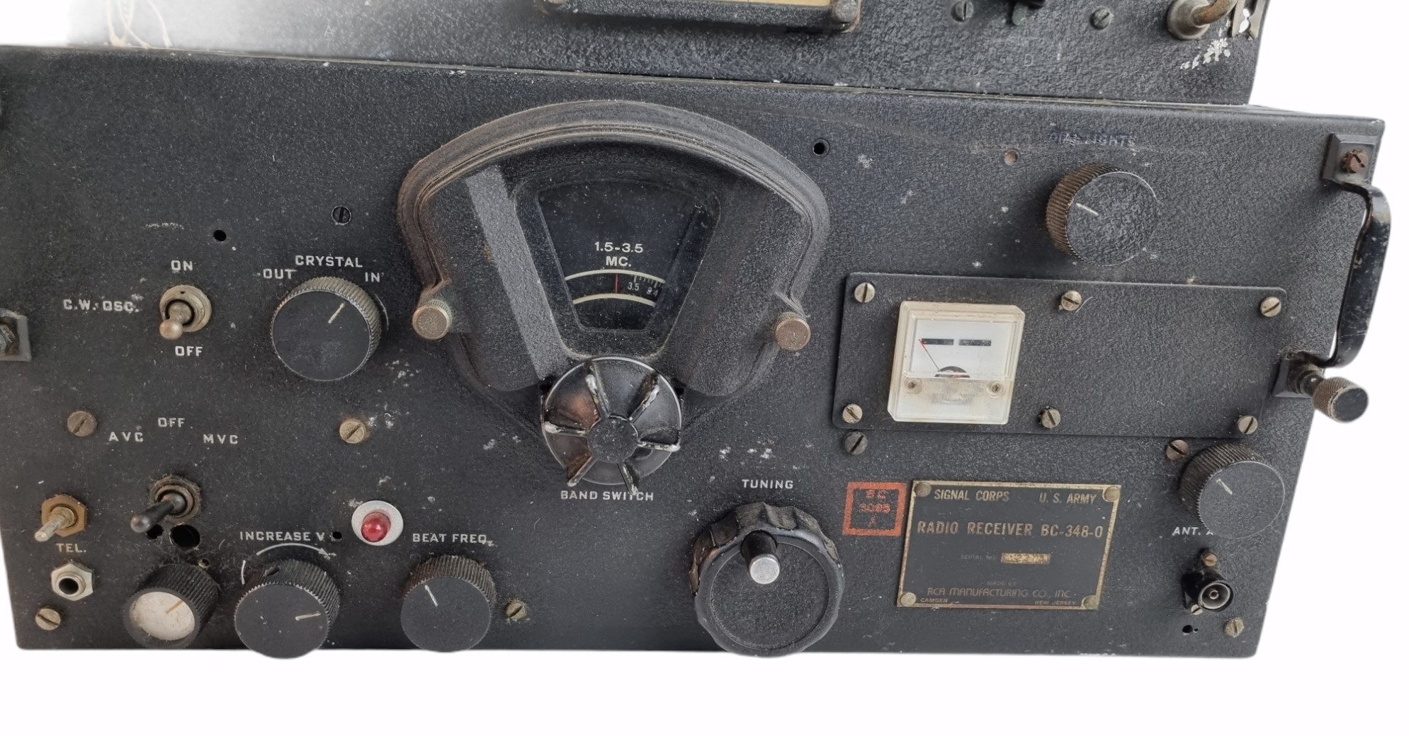 World War 2 military Transmitter Tuning Unit TU-6-B plus a Radio receiver BC-348-0 these were used - Image 3 of 3