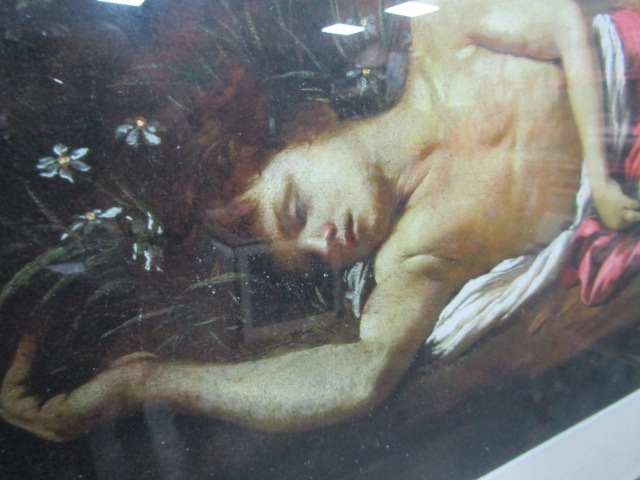 Large decretive Adam and Eve print 96cm x 77cm - Image 3 of 3