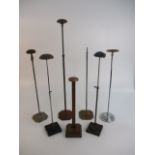 Collection of Victorian Milliners hat stands .