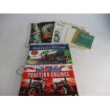 Model railway memorabilia, along with British steam and traction enginess Dvd sets.