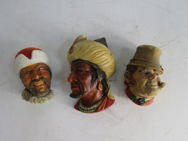 Collection of vintage Bossons chalk heads