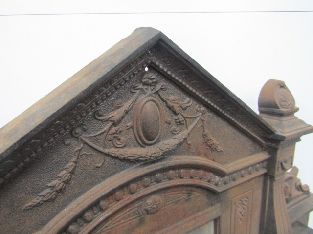 Victorian cast iron over mantle mirror Circa 1880 - Image 2 of 5