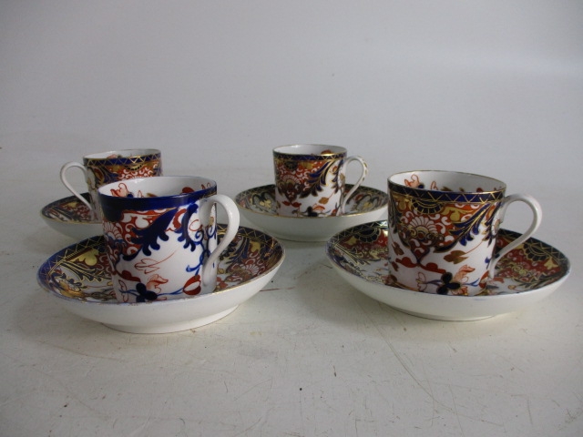 Set of 4 Imari style cups and saucers. - Image 5 of 5