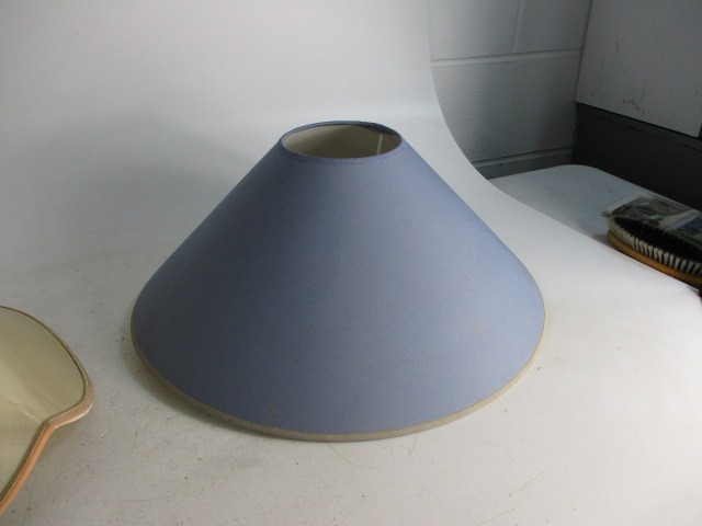 Pair of vintage ceramic table lamps, with shades. H42 x W24. - Image 7 of 7