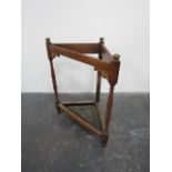 Victorian stick and umbrella stand with original tray
