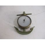 Vintage nautical Brass Anchor Barometer