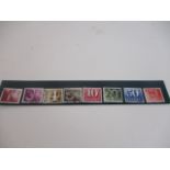 Royal mail 'To pay' labels assorted 1p-£1 used.