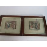 A pair of vintage religious prints