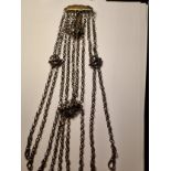 Antique Victorian steel chatelaine