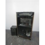 Vintage Sony Stereo System and Cabinet to include Record Player and one Speaker (Untested). Models