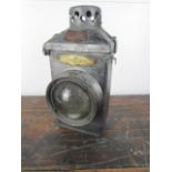 Antique "Adlake No 22" Railway Signal lamp in original condition H39 cm x W20 cm x D 20cm.