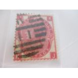 Stamp SG 103 3d rose plate 8 1872, Cat £60.