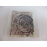 Stamp SG 178 2/6 lilac 1883/84, Cat £160