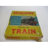 Vintage Hornby train set 0 gauge No.30 goods set clockwork train. Tatty box.
