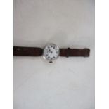 Antique 1914 WW1 military trench wrist watch.