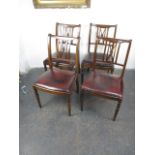 Mid 20th century oak dining chairs