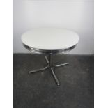 1950's style American diner table. H75 x D90